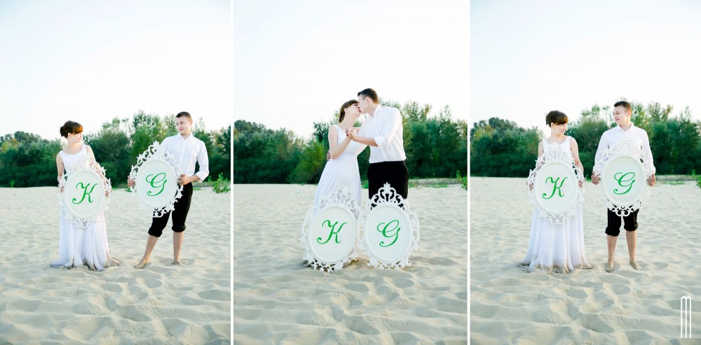 zielony plener ślubny dęblin